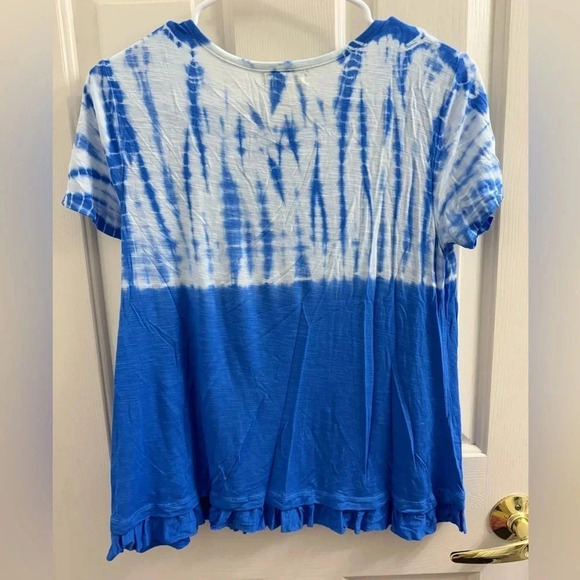 Style & Co petite blue short sleeve top - Picture 6 of 6